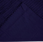 Better Trends Jullian Collection is Super Soft and Light Weight in Bold Stripes Design 100% Cotton Tufted Unique Luxurious Machine Washable Tumble Dry, King Sham, Navy