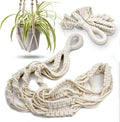 Macrame Plant Hanger with Short Rope (No Tassel) - 23 Inch - Cotton Macrame Cord for Boho Decor Flower Pots - Bohemian Chic Home Decor, Simple Indoor Outdoor Hanging Houseplants or Terrarium | 1 Pack