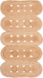 SAFAVIEH Natural Fiber Collection Accent Rug - 2'3" x 4', Natural, Handmade Farmhouse Rustic Country, Ideal for High Traffic Areas in Entryway, Living Room, Bedroom (NF365B)