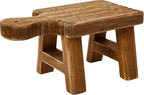 Creative Co-Op Small Wood Pedestal with Handle