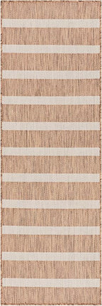 Nourison Home Positano Jute Ivory 2' x 6' Area Rug - Easy Clean, Non Shedding, Bed Room, Living Room, Dining Room, Kitchen (6' Runner)
