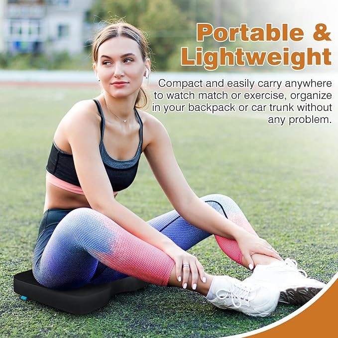 Stadium Seat Cushions for Bleacher, Portable Extra Thick Bleacher Cushion with Handle, Waterproof Stadium Seat Pads for Hard Chair for Baseball Football Outdoor Indoor Events, 2PCS