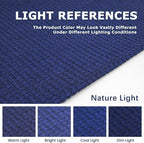 KOZYFLY Washable Area Rug 5x7 ft Rubber Backed Non Slip Rugs for Living Room Braided Cotton Bedroom Rug Woven Office Rugs Indoor Floor Carpets for Dining Bedroom Living Room, Royal Blue/Navy