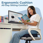 5 STARS UNITED Donut Pillow Hemorrhoid Tailbone Cushion – Large Chair Pad for Pain Relief – Coccyx, Prostate, Sciatica, Pelvic Floor, Pressure Sores, Pregnancy, Postpartum Recovery, Arctic Black