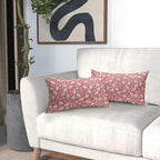 Pink Pillow Covers 12x20 Set of 2 Vintage Floral Rustic Old Style Cute Flower Print Rectangle Decorative Outdoor Pillowcases Seasonal Farmhouse Throw Cushion Case Couch Sofa Bed Decor