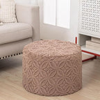 Plush Multi-Functional Ottoman Pouf – Ergonomic Ottoman Foot Rest with Space-Saving Design, Perfect Under Desks, Couches & Sofas (Coffee)
