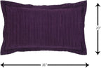 Better Trends Chenille Bedspreads King Size, Plum 100% Cotton Chenille Stripe Design Tufted Bedding Coverlet Soft Lightweight, 120"x110" with 2 King Sham 3 Pieces Set Jullian Collection
