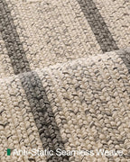 LUMI 3x7 Runner Rug Non Slip for Hallway, Natural Rustic Carpet No Shedding, Farmhouse Braided Area Mat Indoor High Traffic for Living Room, Entryway, Kitchen, Laundry