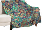 Vintage Mandala Throw Blanket Bohemian Boho Colorful Blanket for Sofa Bed Couch Chair Or Dorm 50"x60"