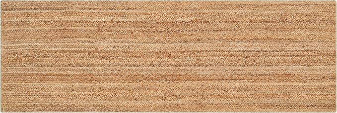 Savi Home Hand Braided Jute Runner Rug 24x72 Reversible Farmhouse Rugs for Hallway, Kitchen, Living Room, Bedroom - 2x6' - Natural
