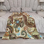 Vintage Bohemian Throw Blanket Indian Mandala Colorful Pattern Blanket for Sofa Bed Couch Chair Or Dorm 50"x60"
