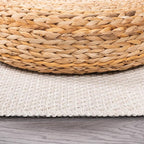 CAMILSON Easy Jute Rug 6x9, Indoor Outdoor Off-White Farmhouse Area Rugs for Living Room Patio and Kitchen Rug, Solid Woven Design, Easy-Cleaning, Washable Outside Carpet Alfombras (6 x 9)