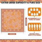 Boho Picnic Blankets 80''x 80'' Extra Large Beach Blanket Waterproof Sandproof Foldable Machine Washable Vintage Grass Lawn Park Mat for Family Camping Party Music Festival