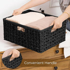 GRANNY SAYS Storage Basket for Organizing, Wicker Storage Basket for Shelf, Large Wicker Baskets for Organization, Decorative Baskets for Living Room and Entryway, 1-Pack