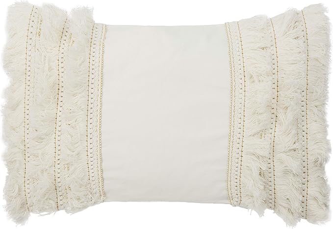 Safavieh Grema 12 x 20-inch White Bohemian Decorative Throw Pillow