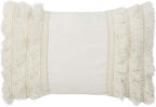 Safavieh Home Collection Grema Boho 12 x 36-inch White Fringe Decorative Accent Pillow PLS7142A-1236