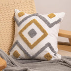 lifein 18x18 Pillow Covers-Throw Pillow Cover Tufted Boho Jacquard Pillow Covers Farmhouse Decorative Pillow Cover Pillow Cases for Gift Couch Sofa Bed Chair Living Room Home Decor