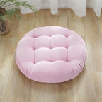 SK Studio Meditation Floor Pillow, Large Floor Cushions, Round Floor Cushion Seating for Adults Kids, Classroom Furniture Floor Pillow for Yoga Living Room, Pink, 22" W x 22" L (Pack of 1)