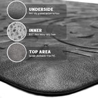 KMAT Kitchen Mat Cushioned Anti-Fatigue Floor Mat Waterproof Non-Slip Standing Mat Ergonomic Comfort Floor Mat Rug for Home,Office,Sink,Laundry,Desk 30"(L) x 20"(W),Grey