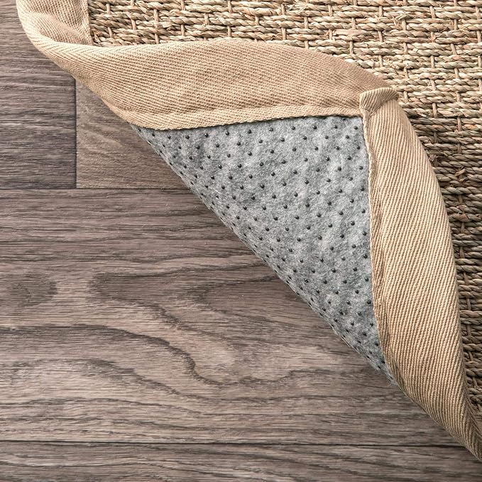 Nuloom Elijah Beige/Natural, 5' x 8' Oval, Basketweave, Seagrass, Soft and Textured, High Traffic, Stain Resistant, Easy Clean, Durable Area Rug for Bedroom, Living Room, Dining, Den, Foyer, Entryway