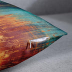 Emvency Set of 4 Blue and Orange Throw Pillow Covers Vintage Abstract Messy Rust Home Sweet Home Love Yourself Painting Decorative Pillow Cases Decor Standard Square 18x18 Inches Pillowcases