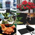 12x40 Inch Fabric Planter Liner Roll Non Woven Plant Felt Liner Roll Black Coco Liners Roll Alternative Coconut Basket Liner Roll Replacement Easy to Cut for Planter Hanging Flower Basket Window Box