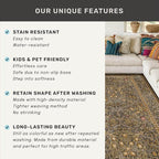 3x12 Extra Long Runner Rugs for Hallways, Vintage Washable Kitchen Floor Mats Non Slip, Floral Entryway Rug Indoor, Low Pile & Soft Stain Resistant Carpet - Oriental Home Décor