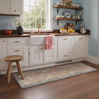 GENIMO Kitchen Mats for Floor, Kitchen Rugs Non Slip Washable, Waterproof Anti Fatigue Mat, Comfort Standing Runner Rug for Sink, Office, Laundry, Home, 23.6"x71", RetroBrick