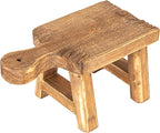 Creative Co-Op Small Wood Pedestal with Handle