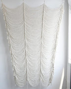 Macrame Curtain Boho Curtain Doorway Window Wall Decor Fiber Yarn Art Craftsmanship Bedroom Headboard Décor,59" W x 75" H(1 Panel)