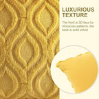 decorUhome Cozy Textured Euro Sham Throw Pillow Covers 24x24 Inch Set of 2, Soft Plush Faux Wool Mustard Yellow Accent Couch Pillow Covers for Modern Farmhouse Sofa Bed Living Room