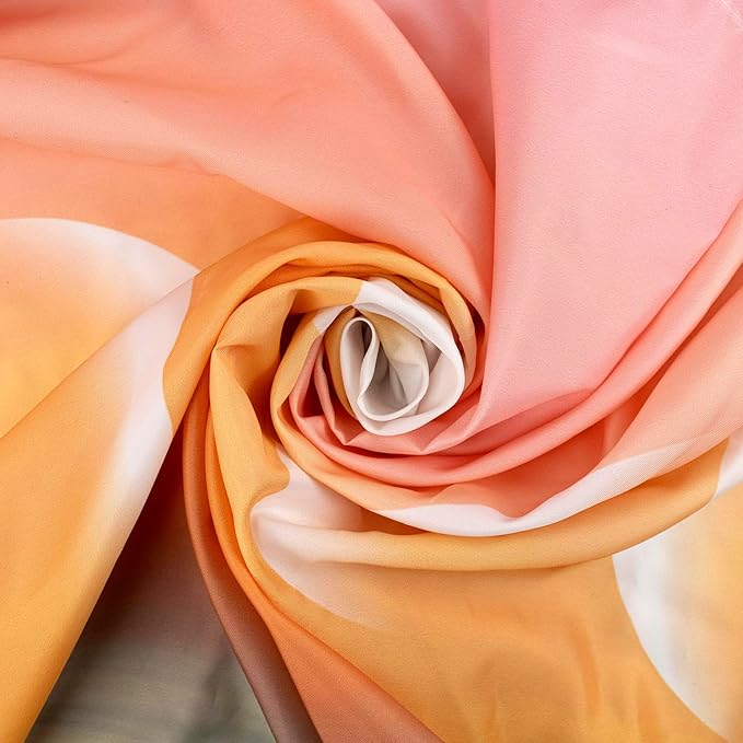 LB Orange Sky Moon Phase Tapestry, Pink and Orange Sunshine Over Teal Ocean Wall Tapestry for Bedroom, Nature Landscape Wall Hanging Tapestry Wall Art for Living Room Home Decor, 59 x 51 Inches
