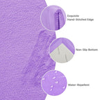 Baby Play Mat for Floor,1.3" Thick Elasti-Foam 50x50 Playpen Mat for Toddlers Infant Kids,Water-Repellent Soft Coral Velvet for Tummy Time,Non-Slip Backing for Crawling,Tatami Style(Lavender)