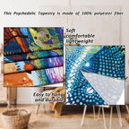 Serborlur Tree of Life Tapestry Trippy Sun Forest Tapestries Colorful Starry Sky Tapestries Hippie Nature Landscape Tapestry Wall Hanging for Living Room Bedroom (39.4" x 52.4")