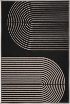 GarveeHome Modern Rainbow Easy Jute Rug, 2x3 Entryway Rug Indoor Outdoor Front Door Mat Neutral Non Slip Non Shedding Washable Farmhouse Kitchen Mat