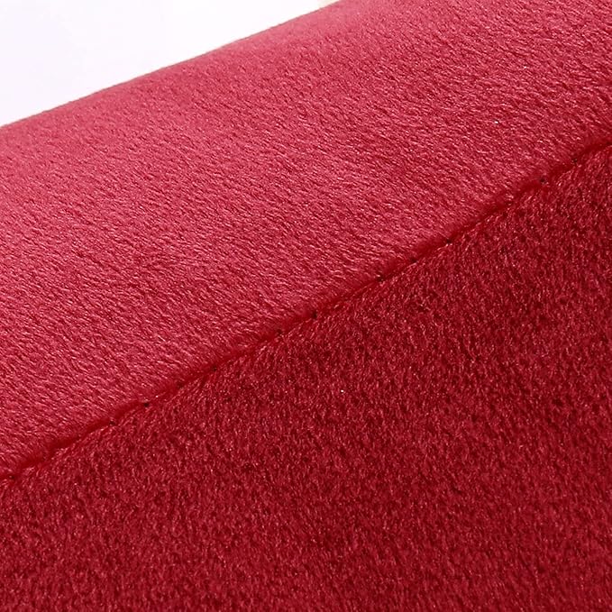 NiNi ALL Decorative Throw Pillow Covers Velvet 28x28 Inch Pack of 2 Burgundy Red Cushion Covers Soft for Couch Sofa Bedroom Living Room Outdoor
