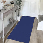 KOZYFLY Runners for Hallways 2x5 ft Washable Kitchen Runner Non Slip Rubber Backed Hall Runners Cotton Entryway Runner Rugs Floor Carpet for Indoor Backdoor Bedroom Kitchen, Royal Blue/Navy