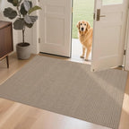 Easy Jute Rug 3x5: Indoor Outdoor Natural Boho Area Rugs for Living Room Patio Washable - Farmhouse Neutral Contemporary Carpet Mat for Entryway Bedroom Kitchen Backyard Sunroom Non Slip