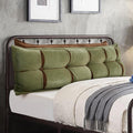 Johnear Headboard Backrest Set of 2 Pack Pillows for Daybed Couch Support Reading Pillows for Sitting in Bed Adult, Soft Chenille Green Wedge Pillow for Queen Bed Throw Pillow Bolster