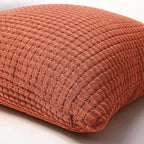 Softalker Fall Decorative Throw Pillow Covers 20 x 20 Inch, Set of 2, Thanksgiving Autumn Harvest Super Soft Corduroy Boho Striped Pillowcases for Couch Sofa Living Room Bed Home Decor, Burnt Orange