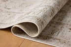 Loloi Magnolia Home by Joanna Gaines Pace Collection PAC-01 Natural/Stone 5'-3" x 5'-3" Round Area Rug