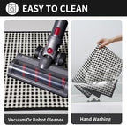 Kitchen Runner Rugs Non Slip Washable, Super Absorbent Soft Chenille Braided Kitchen Mats for Floor Rubber Backing Sink Mat Standing Hallway Floor Mat, Easy Clean, Black 17"x59"