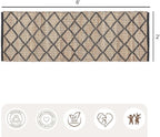 · REDEARTH · Jute Cotton Area Rug, Sustainable Handwoven, Non-Shedding, Soft & Durable – Reversible, Neutral Tones for Home Décor in Living Room, Dining Room, Bedroom (Sierra Loom Black, 2'x6')