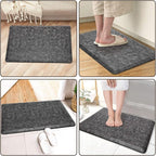 KMAT Kitchen Mat Cushioned Anti-Fatigue Floor Mat Waterproof Non-Slip Standing Mat Ergonomic Comfort Floor Mat Rug for Home,Office,Sink,Laundry,Desk 17.3" (W) x 28"(L),Grey