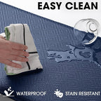 Mattitude Kitchen Mat Cushioned Anti-Fatigue Floor Mat Water Resistant Non-Slip Mats and Rugs Standing and Comfort Desk Mats for House Sink Office Laundry (Blue, 17.3"x60")