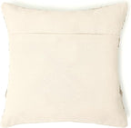 REDEARTH Handmade Boho Throw Pillow Covers - Bohemian Chic Farmhouse Style - Accent Woven Indoor and Outdoor Pillow Cushion Cases for Couch - Bed - Chair - Sofa - Benches – Set of 2-18"x18" - Taupe
