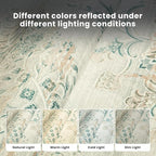 Washable Rugs 8x10 Area Rugs for Living Room-Modern Abstract Rugs for Bedroom,Dining Room,Ultra Soft Low Pile Large Carpet with Non Slip Rubber Backing,Neutral Accent Rug for Nursery Home Office