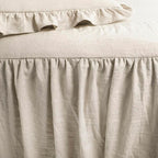 Lush Decor Ruffle Skirt Bedspread Set - 3-Piece Luxurious Farmhouse Bedding - Elegant Ruffle Detail - Timeless Style - Soft Lightweight Sheets - California King, Neutral