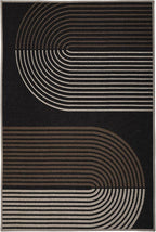 GarveeHome Modern Rainbow 8x10 Easy Jute Area Rug for Living Room -Farmhouse Indoor/Outdoor Carpet, Non-Slip & Non Shedding for Bedroom, Dining Room, Office, Backyard Patio