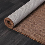 Washable Indoor Outdoor Rug Weather Resistant Carpet Modern Solid for Porch Deck Balcony Backyard Patio Rug 5x7 Gold Brown